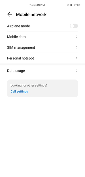 Select Mobile data