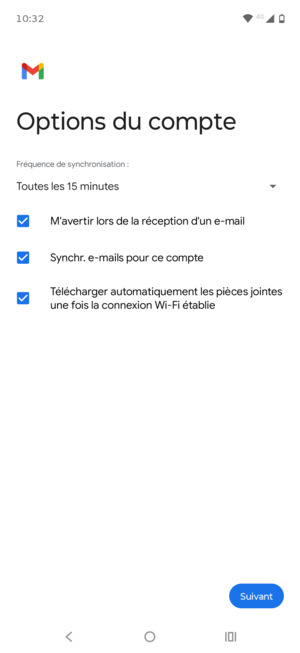 Sélectionnez Suivant