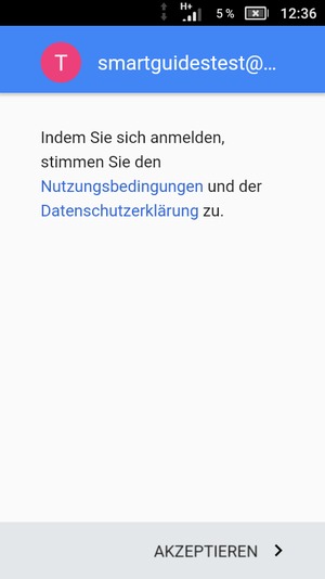 Wählen Sie AKZEPTIEREN