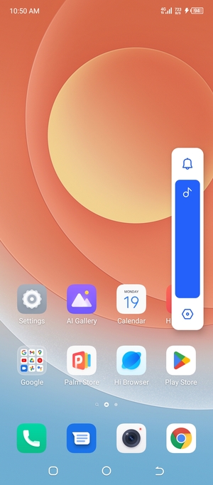 Continue to press to take the volume down to the required level