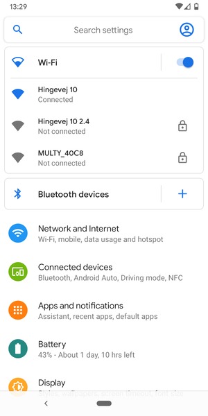 You are now connected to the Wi-Fi network
