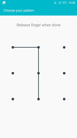 Draw an unlock pattern