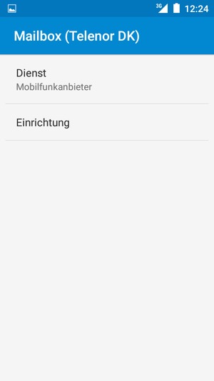 Wählen Sie Einrichtung