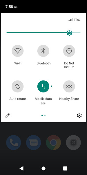 Adjust brightness to the required level