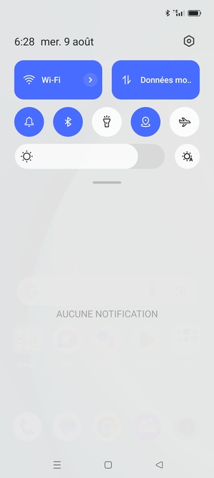 Déroulez à nouveau le menu du haut