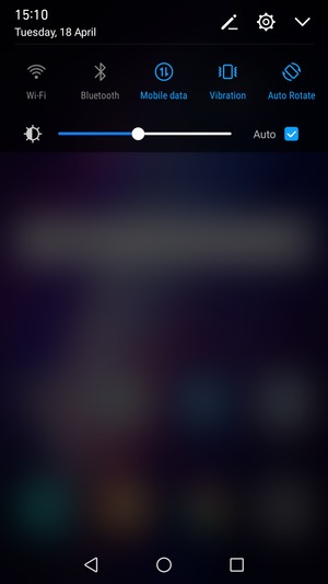 Select Vibration to change to silent mode