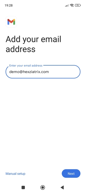Enter your Email address and select Next