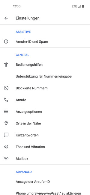 Wählen Sie Mailbox
