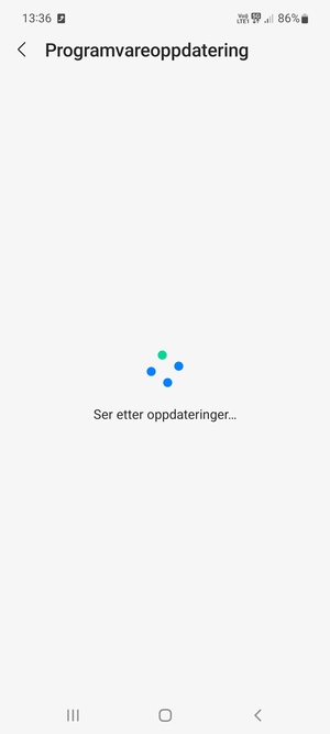 Vent til søket er ferdig