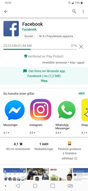 Vänta på att installationsprocessen avslutas