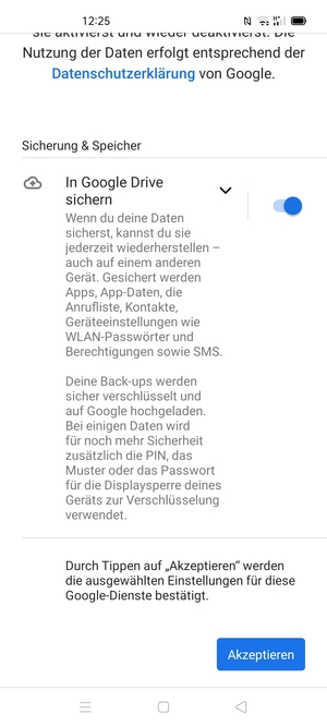 Wählen Sie Akzeptieren