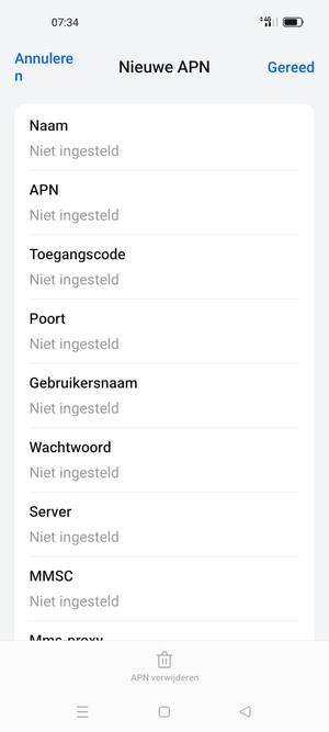 Voer mms-gegevens in