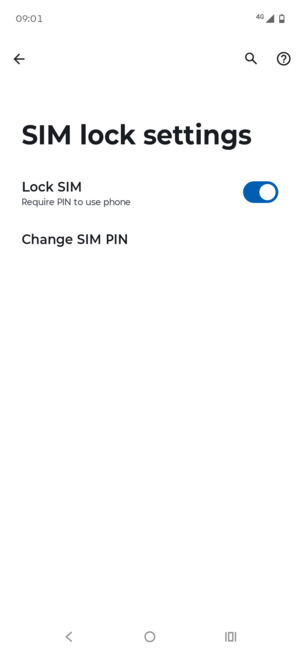 Select Change SIM PIN