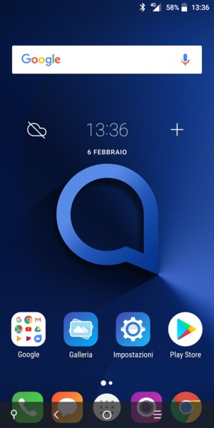 Seleziona il tasto App recenti