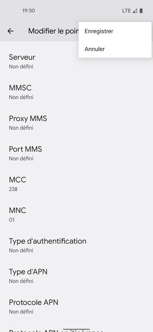 Sélectionnez Enregistrer