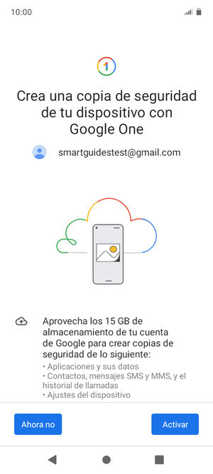 Seleccione Activar