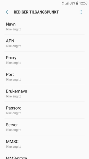 Skriv inn MMS-informasjon