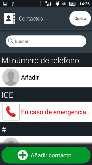 Seleccione Quiero
