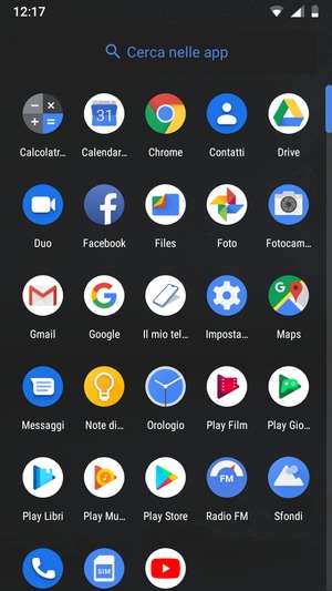 Seleziona Impostazioni