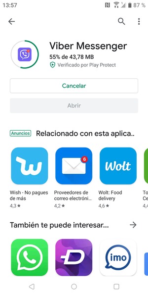 Espere a que el proceso de instalación finalice