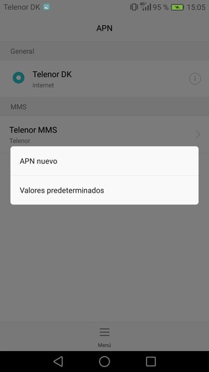 Seleccione Valores predeterminados