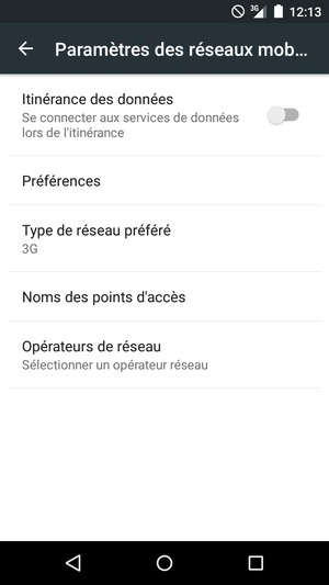 Sélectionnez Noms des points d'accès