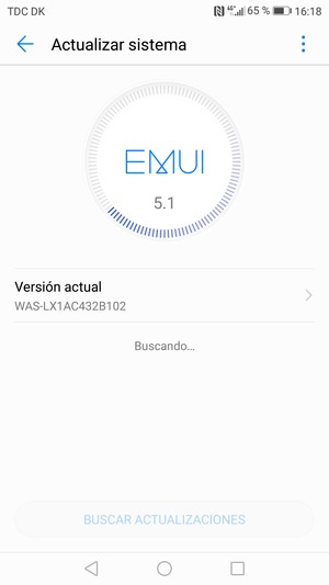 Espere a que la búsqueda termine