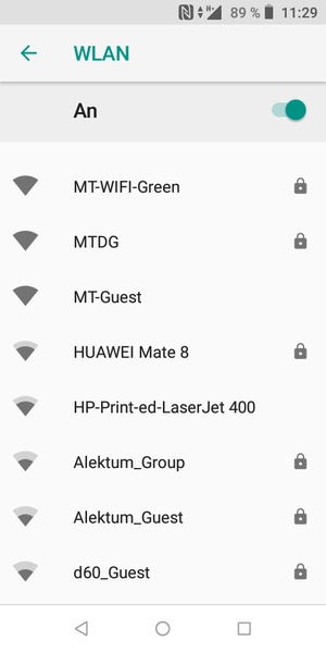 Wählen Sie das Wireless-Netzwerk, zu dem Sie eine Verbindung herstellen möchten