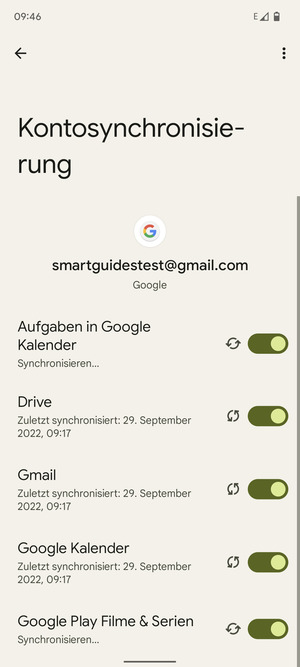 Ihre Daten werden synchronisiert