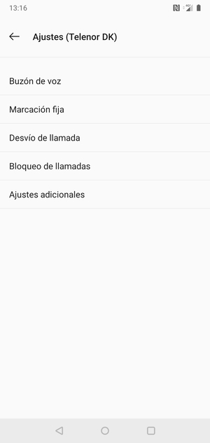 Seleccione Buzón de voz