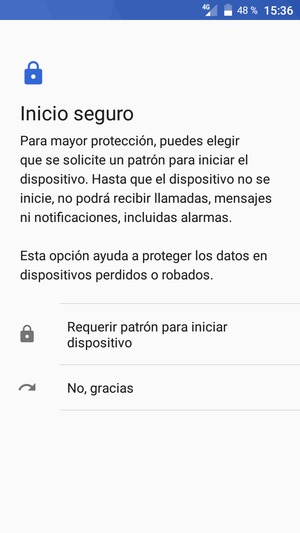 Seleccione la opción deseada