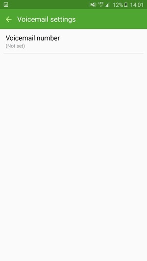Select Voicemail number