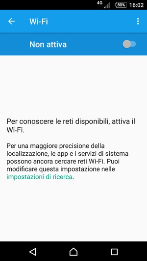 Attiva Wi-Fi