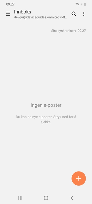 Kontoen er klar til bruk