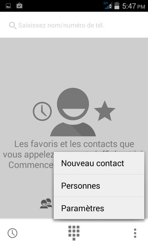 Sélectionnez Paramètres