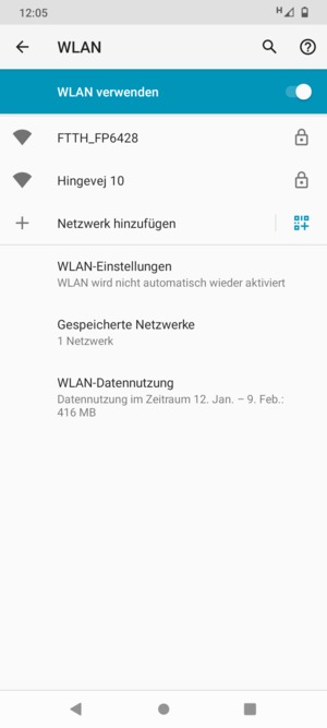 Wählen Sie das Wireless-Netzwerk, zu dem Sie eine Verbindung herstellen möchten