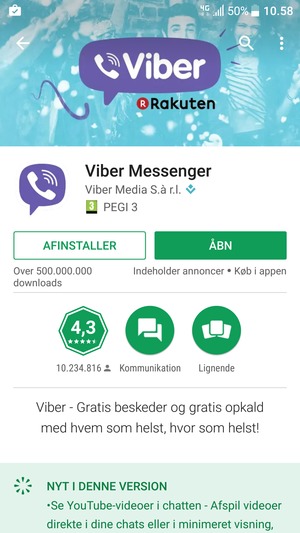 Vælg ÅBN