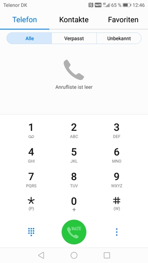 Drücken und halten Sie die Nummer 1
