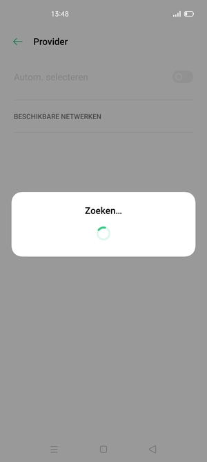 Wacht tot de zoekopdracht beëindigd is