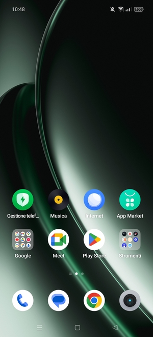 Seleziona il tasto App recenti