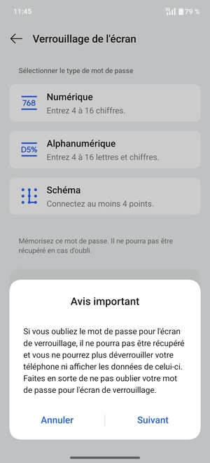 Sélectionnez Suivant