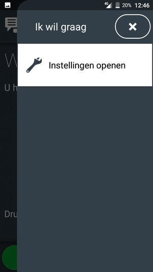 Selecteer Instellingen openen