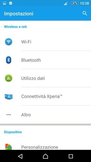 Seleziona Altro