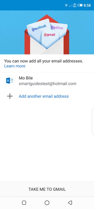 Select TAKE ME TO GMAIL
