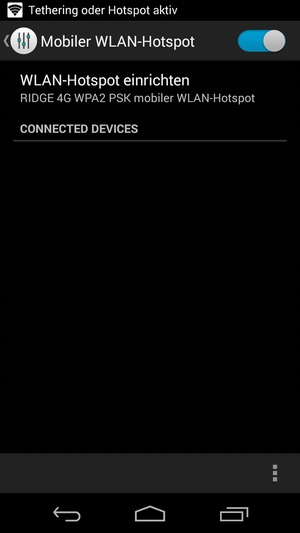 Ihr Handy ist jetzt für die Verwendung als Modem eingerichtet