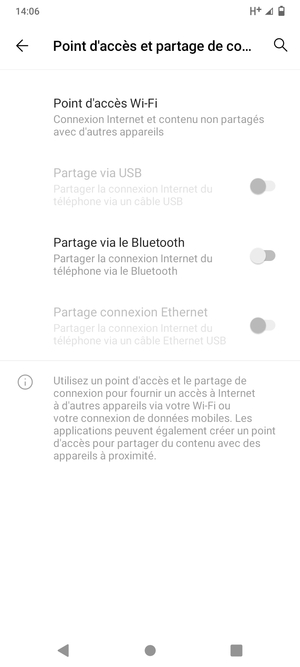 Sélectionnez Point d'accès Wi-Fi
