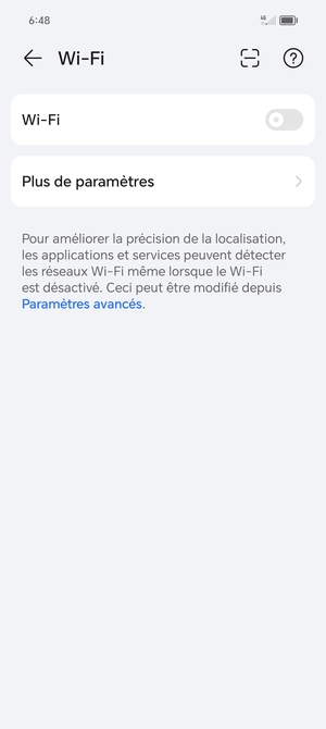 Activer le Wi-Fi