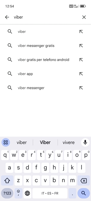 Inserisci il nome dell'app e seleziona Ricerca