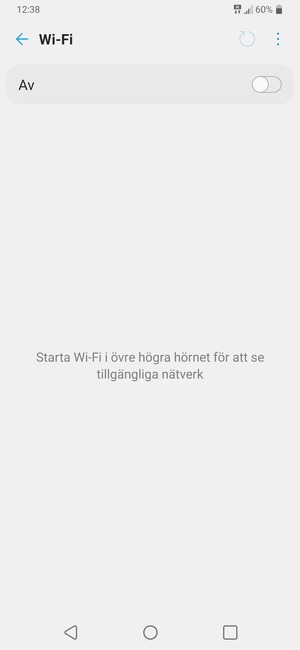 Aktivera Wi-Fi