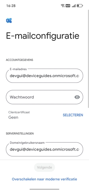 Voer uw wachtwoord in